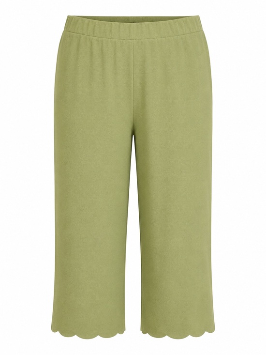 Isaac Mizrahi Live! Pants - NWOT Isaac Mizrahi Live! Reg Pebble Knit Wide-Leg Pant W/ Scalloped Hem Green 3X